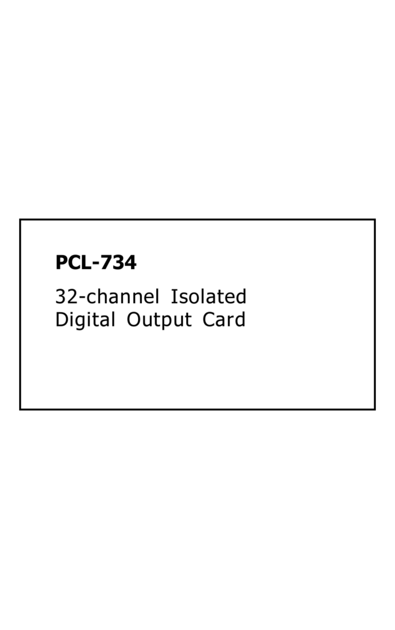 Advantech PCL-734 User manual