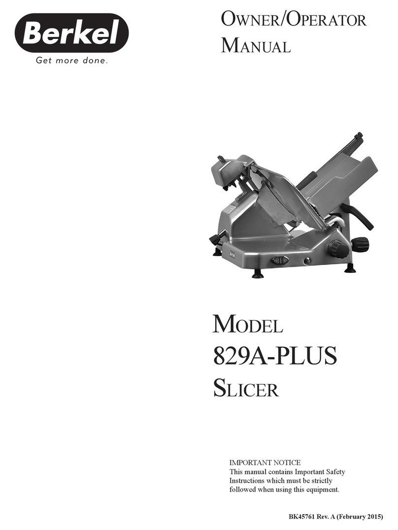 Berkel 829A-PLUS Owner's manual