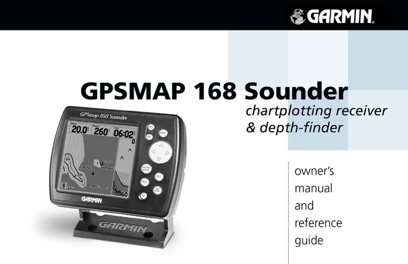 Garmin GPSMAP 168 Sounder Owner's manual and reference guide