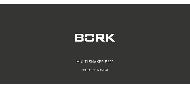 BORK MULTI SHAKER B600 User manual
