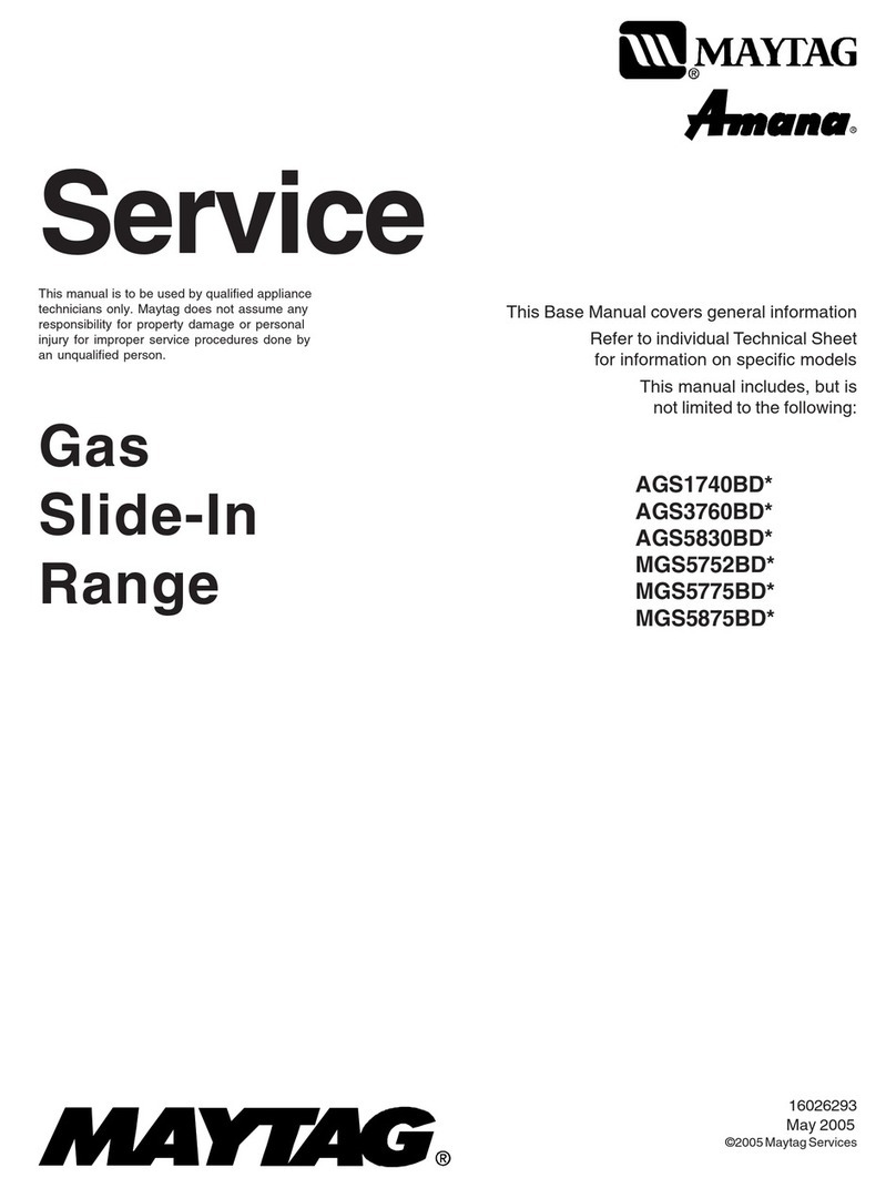 Maytag AGS1740BD series Assembly instructions