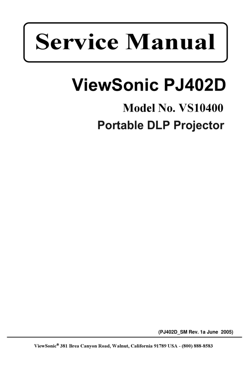 ViewSonic VS10400 PJ402D Service manual