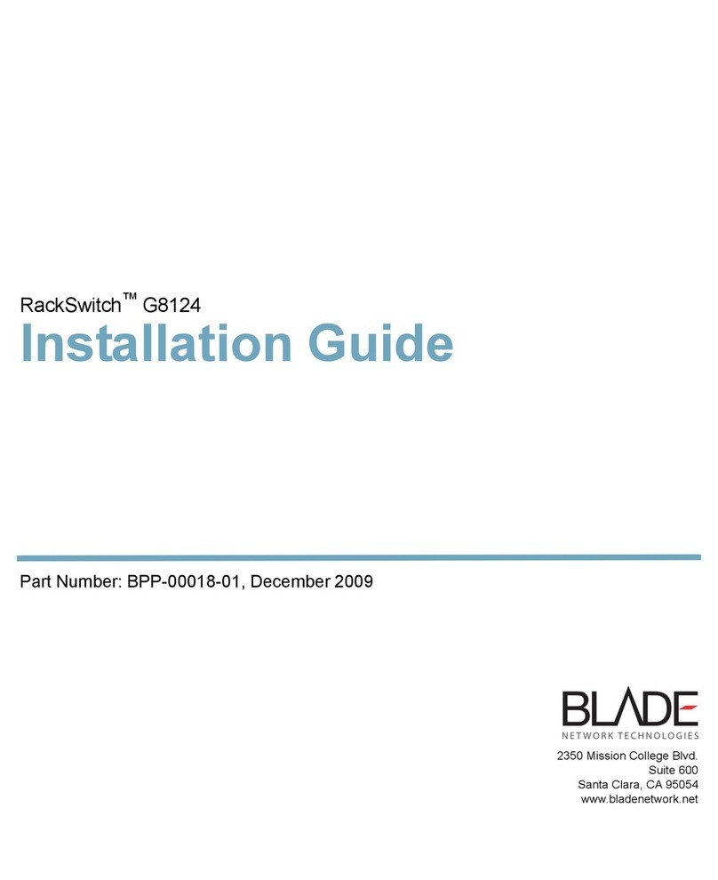 Blade Network Technologies BLADEOS RackSwitch G8124 installation guide