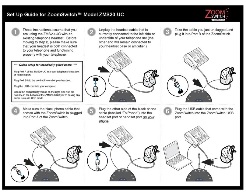 ZoomSwitch ZMS20-UC Setup guide
