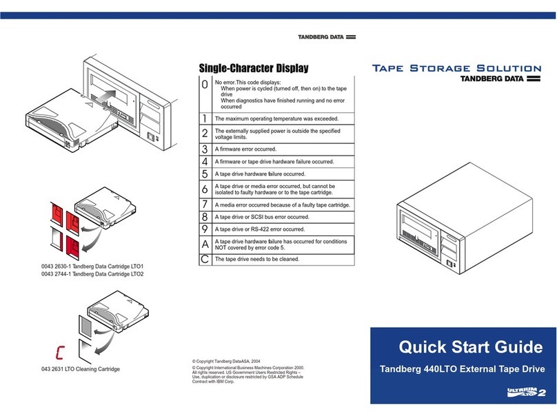 Tandberg Data 440LTO User manual