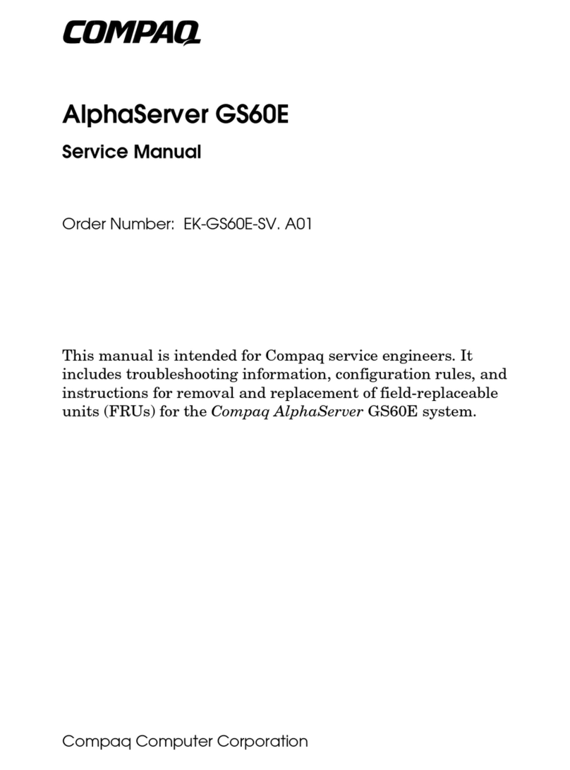 Compaq AlphaServer GS60E User manual