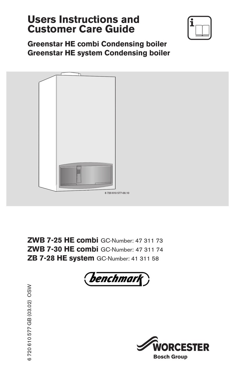 Worcester ZWB 7-25 HE combi User manual Worcester ZWB 7-25 HE combi User manual
