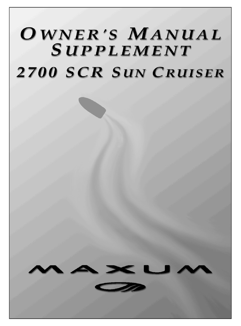 Maxum 2700 SCR Sun Cruiser User manual