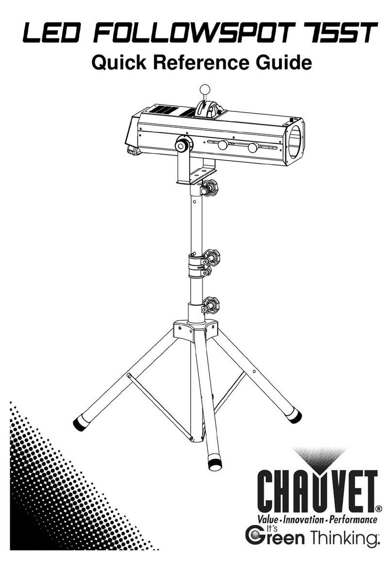 Chauvet Led FollowSpot 75ST Quick reference guide