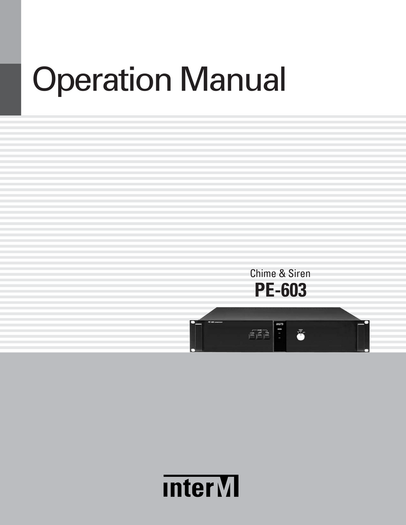Inter-m PE-603 Operation manual