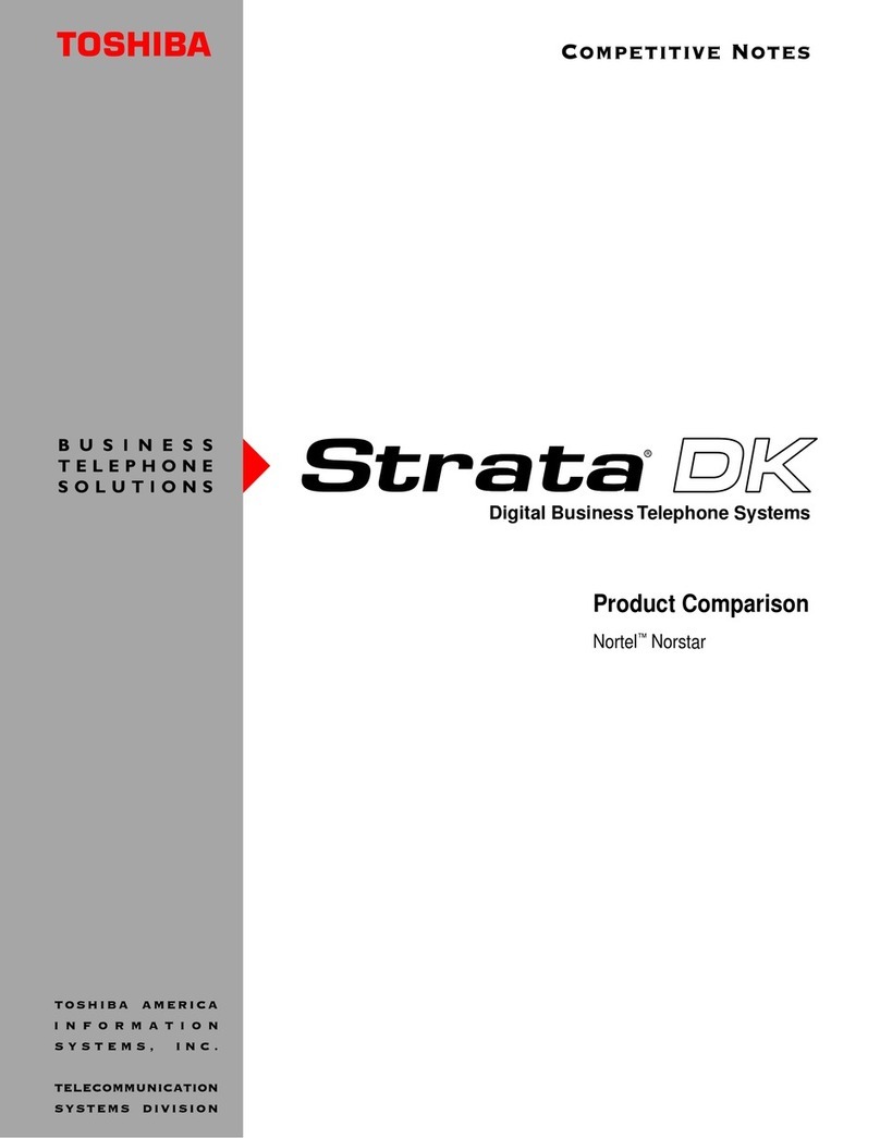 Toshiba Strata DK Backup Quick start guide