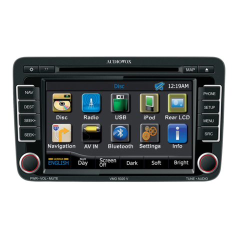 Audiovox VMO 5020 V User manual