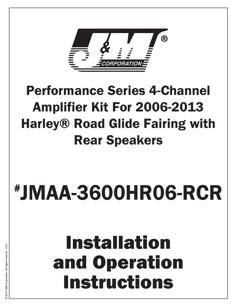 J&M Performance JMAA-3600HR06-RCR Installation and operation instructions