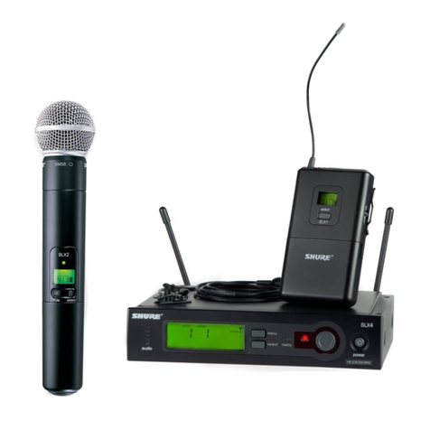 Shure SLX Wireless System User manual