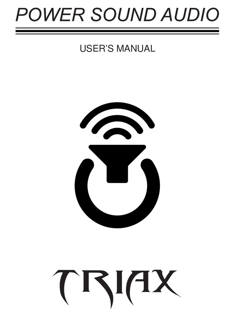 Power Sound Audio TRIAX user manual