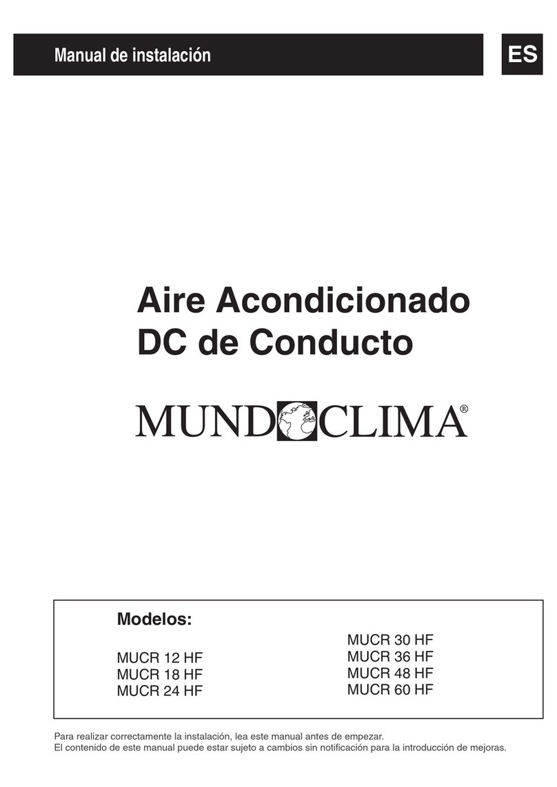 mundoclima MUCR 12 HF User manual