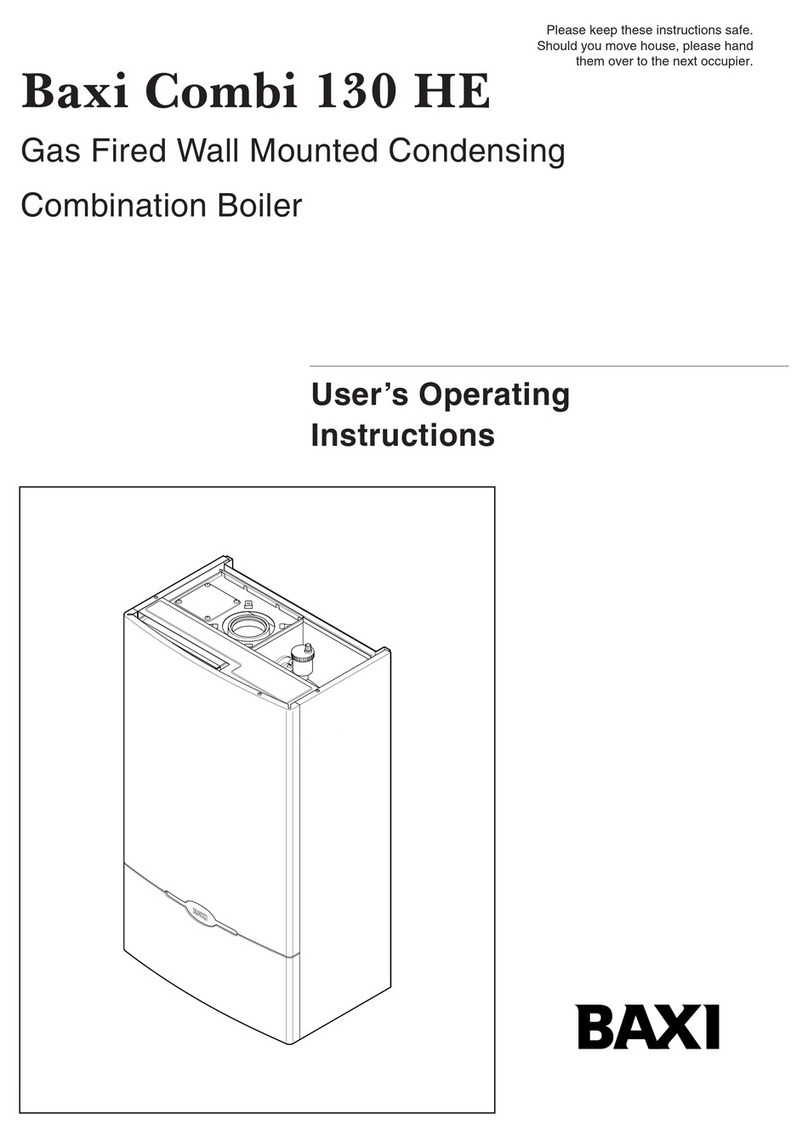 Baxi Combi 130 HE Operation instructions Baxi Combi 130 HE Operation instructions