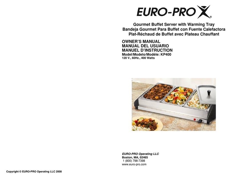 EUROPRO KP400 owner's manual EUROPRO KP400 owner's manual