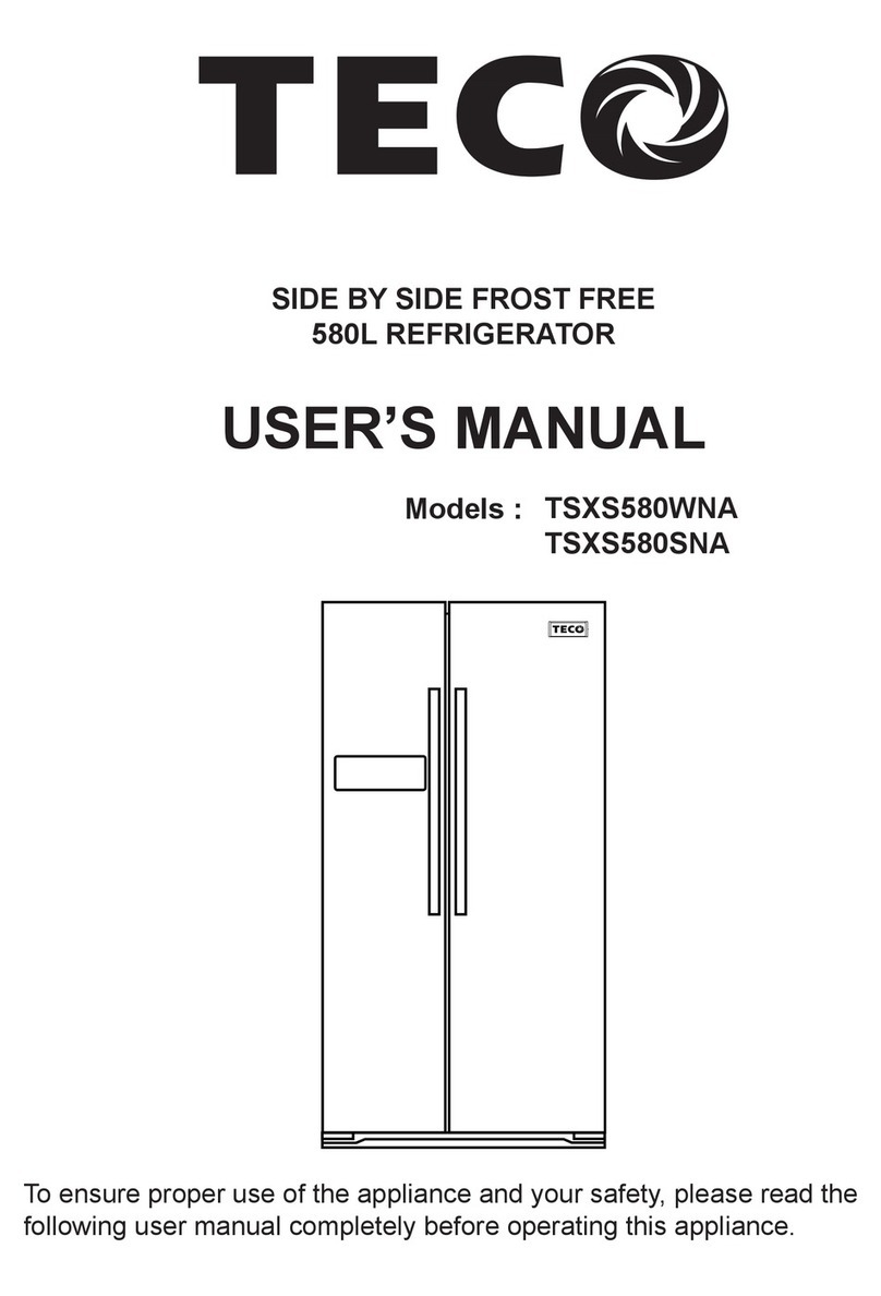 TECO TSXS580WNA instruction manual