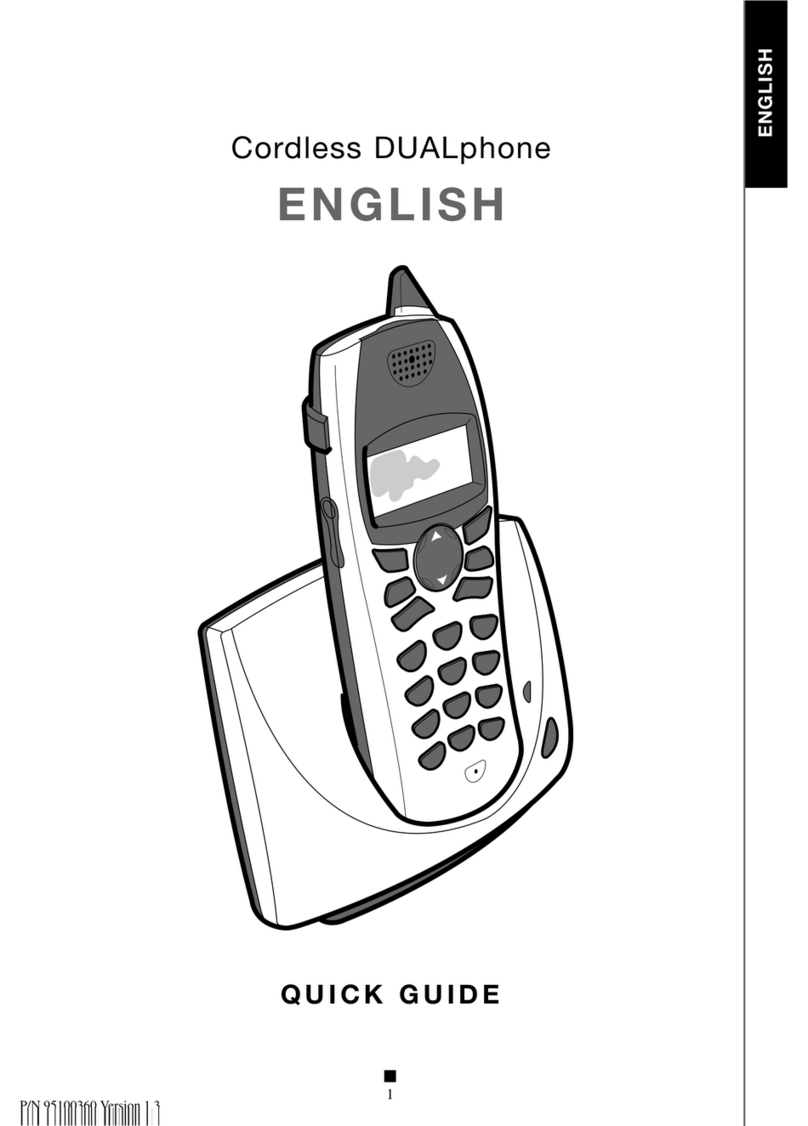 DUALphone Cordless Telephone quick guide