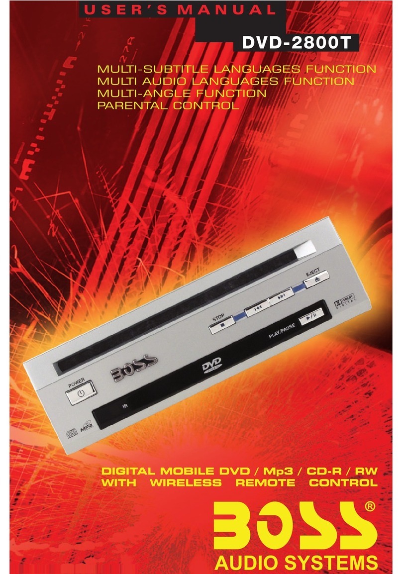 Boss Audio Systems DVD-2800T user manual