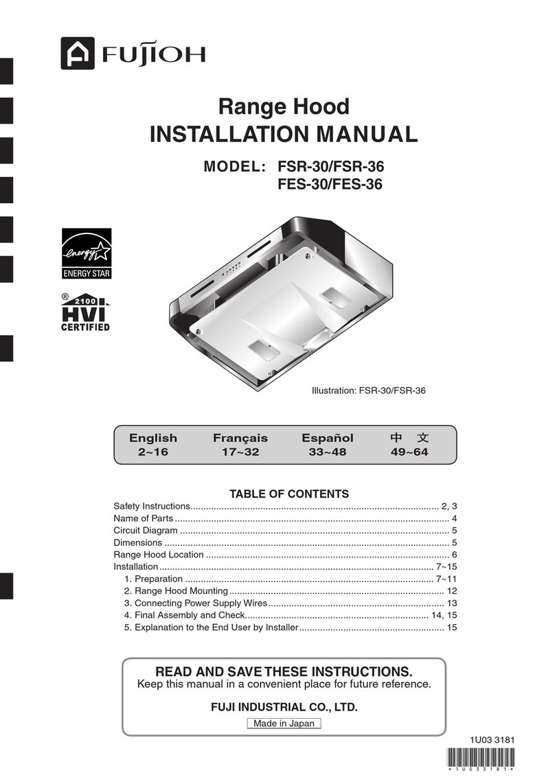 Fujioh FSR-30 installation manual