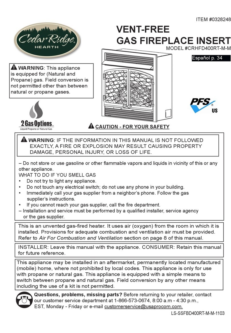 Cedar Ridge RHFD400RT-M-M user manual Cedar Ridge RHFD400RT-M-M user manual