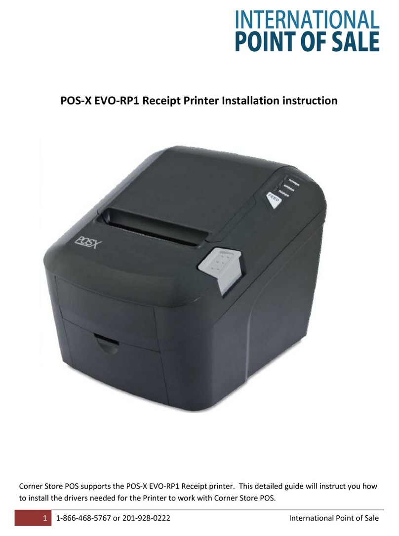 POS-X EVO-RP1 User manual
