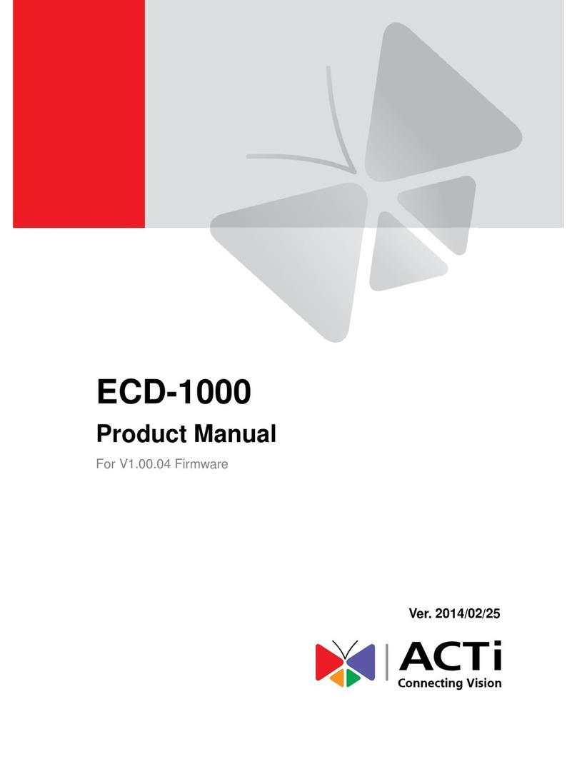 ACTi ECD-1000 User manual