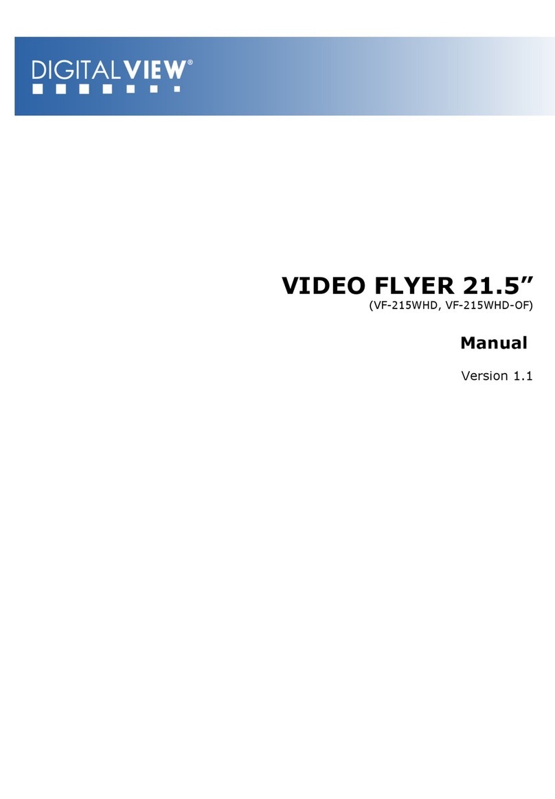 digitalview 21.5" HD VideoFlyer VF-215WHD User manual