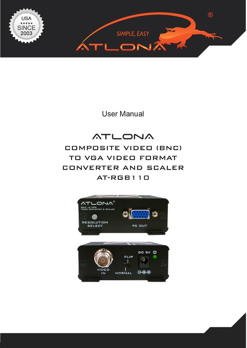 Atlona AT-RGB110 User manual