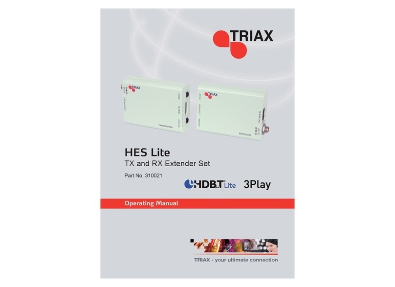 Triax HES Lite TX User manual