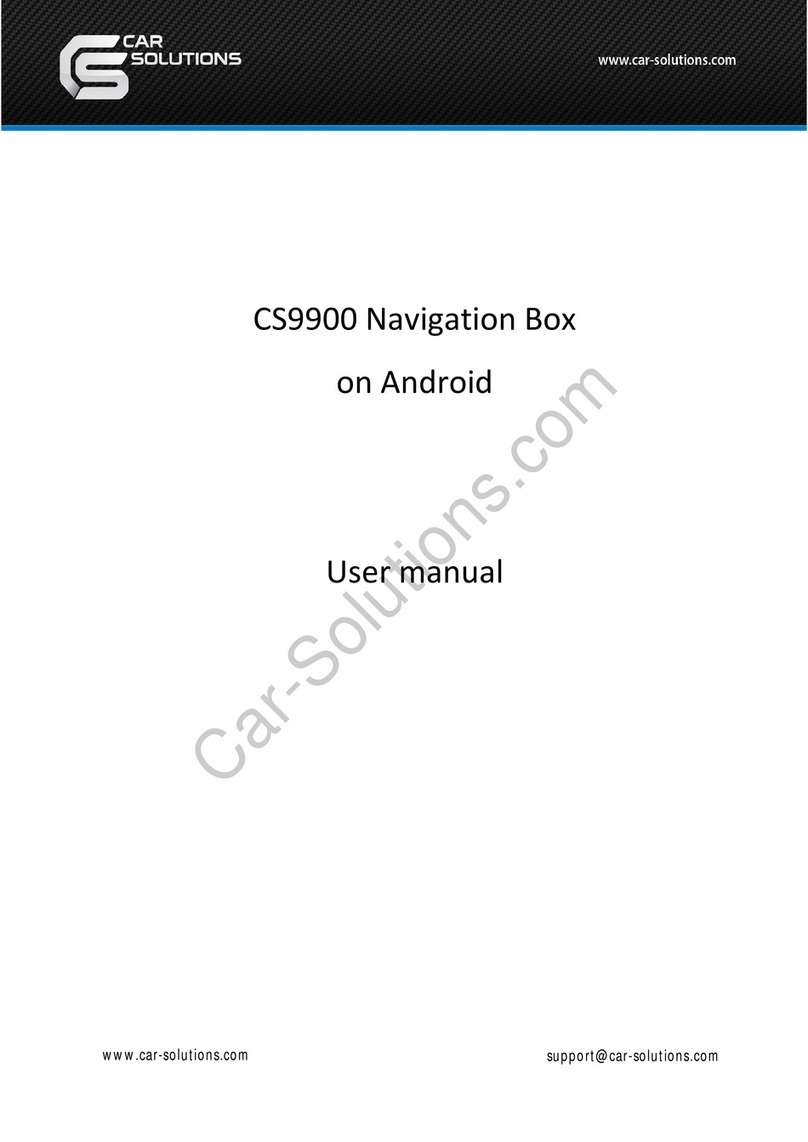 Car Solutions CS9900 User manual Car Solutions CS9900 User manual