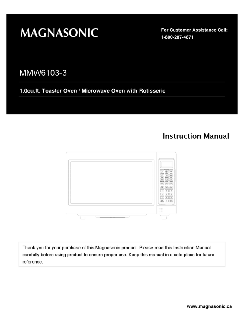 Magnasonic MMW6103-3 instruction manual