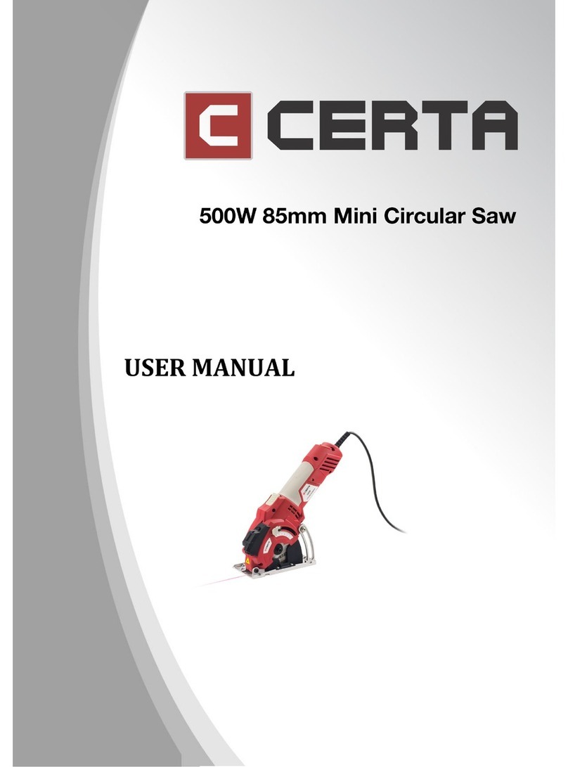 Certa Mini Circular saw user manual