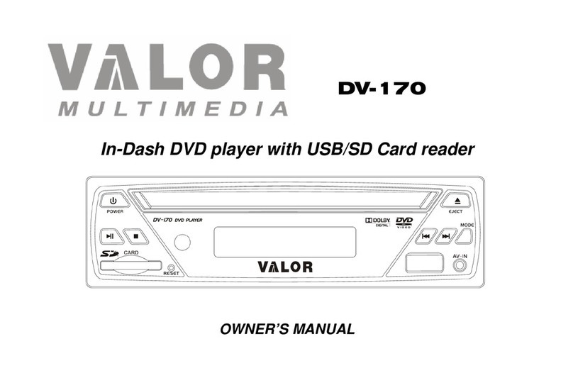 Valor DV-170 owner's manual