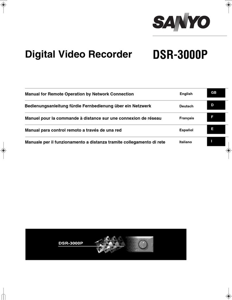 Sanyo DSR-3000P Assembly instructions