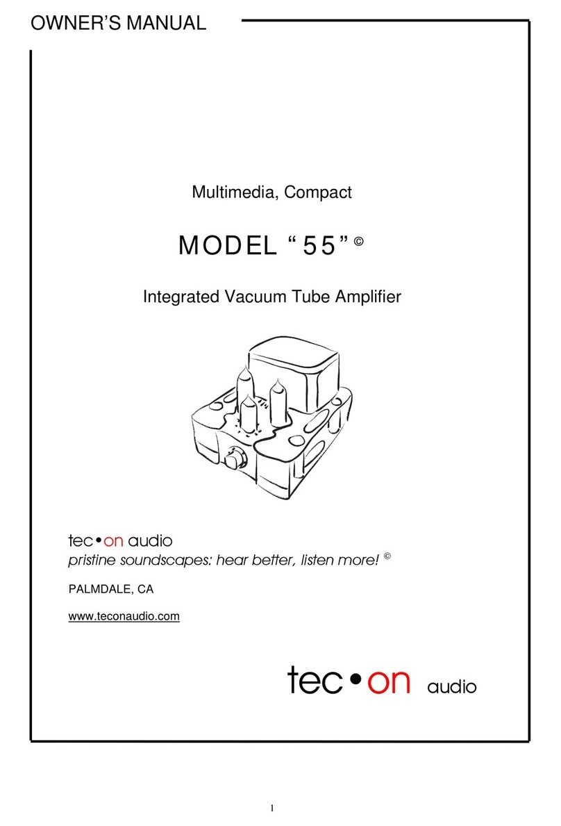 TecOn Audio 55 owner's manual