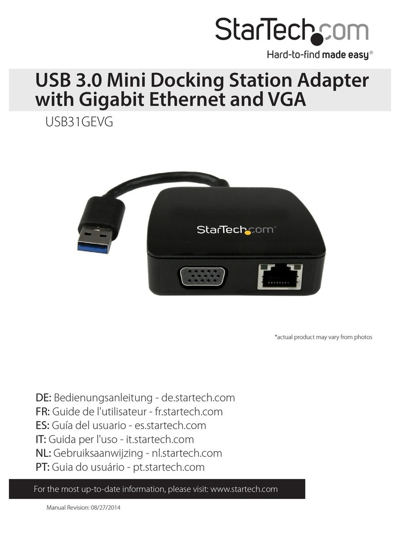 StarTech.com USB31GEVG User manual StarTech.com USB31GEVG User manual