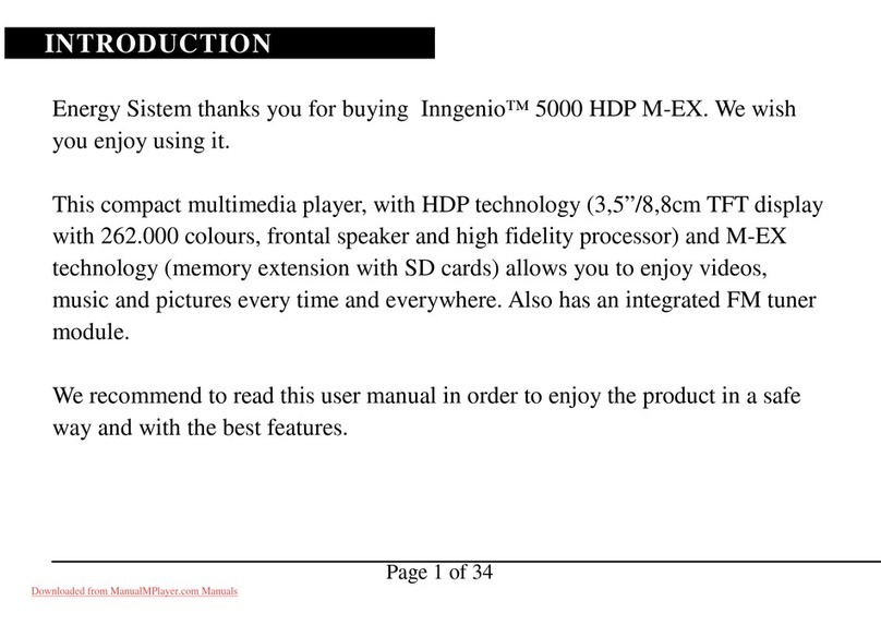 ENERGY SISTEM Inngenio 5000 HDP M-EX user manual ENERGY SISTEM Inngenio 5000 HDP M-EX user manual