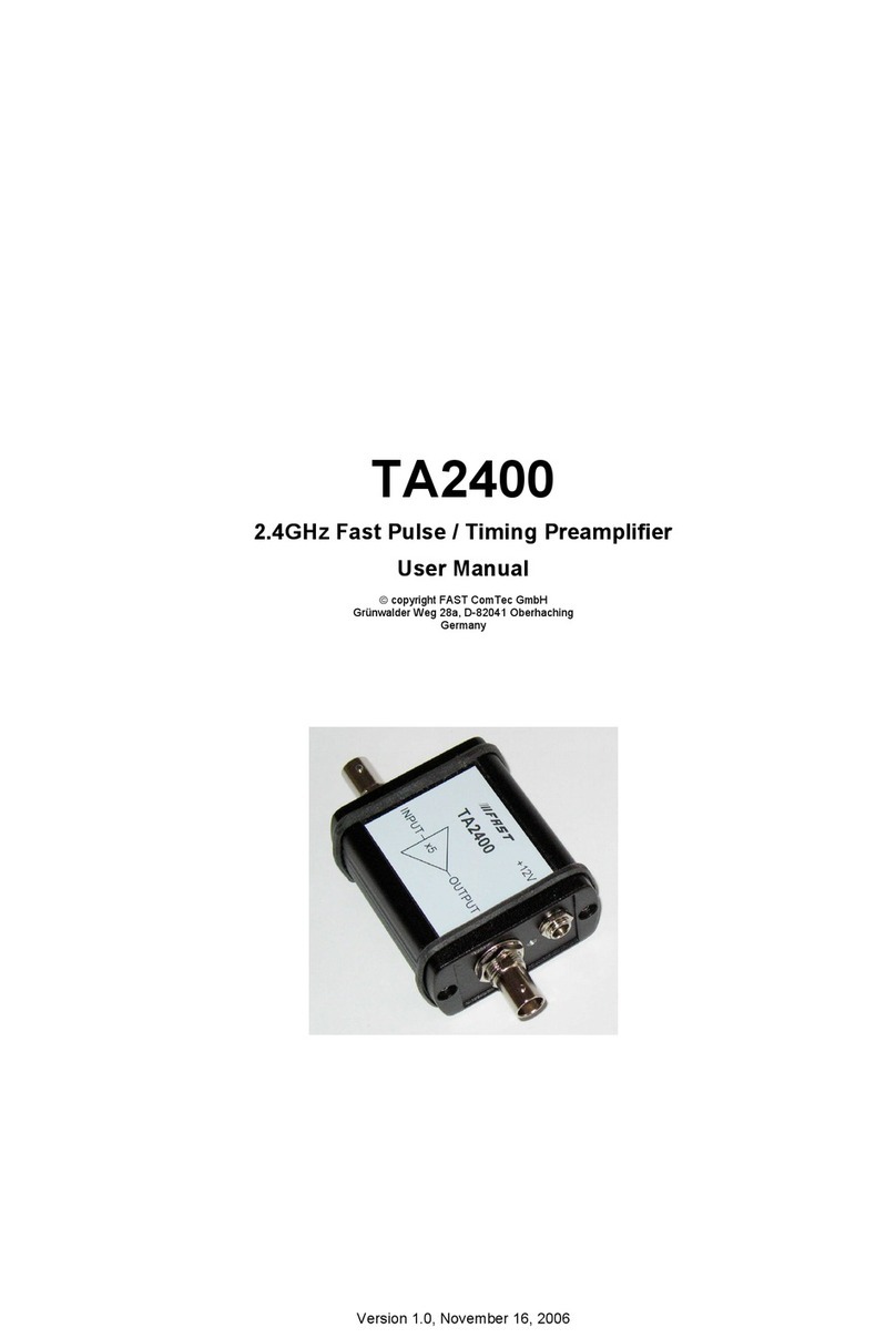 FAST ComTec TA2400 user manual