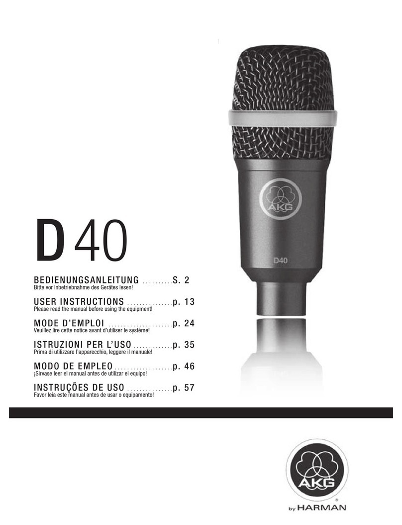 AKG D 40 User instructions