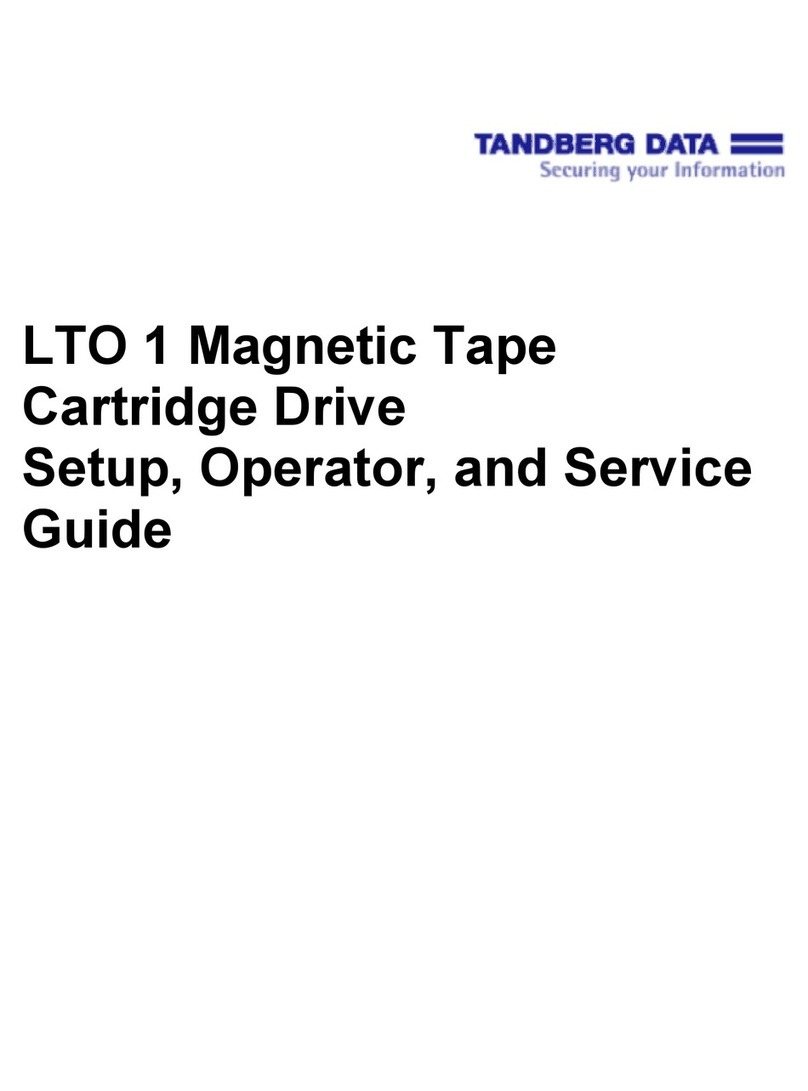 Tandberg Data LTO 1 User manual