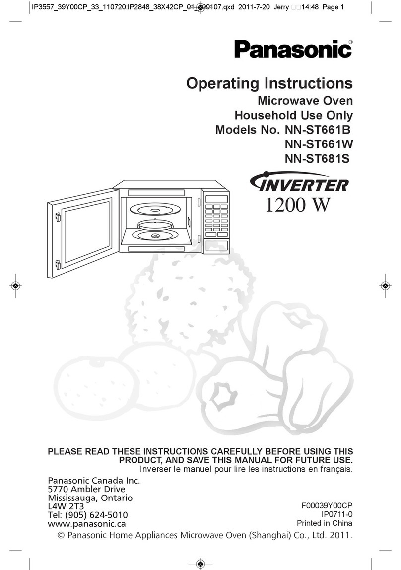 Panasonic NN-ST661B User manual