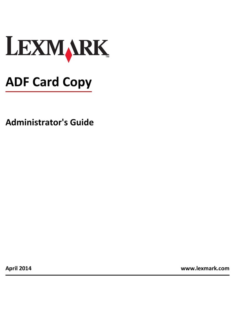 Lexmark ADF Card Copy Service manual Lexmark ADF Card Copy Service manual