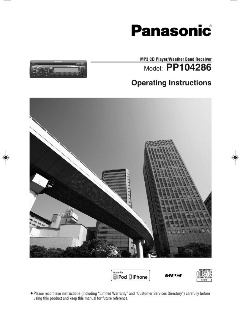 Panasonic PP104286 operating instructions