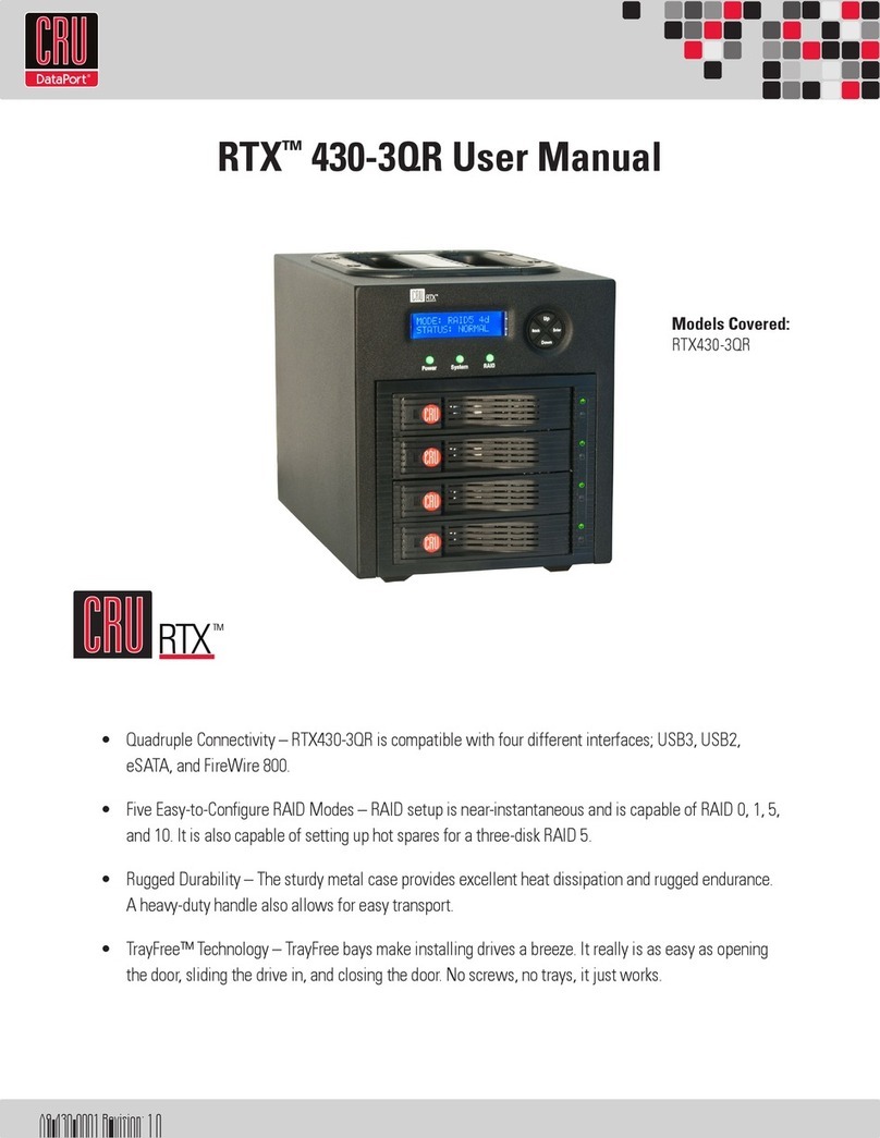 CRU Dataport RTX430-3QR user manual