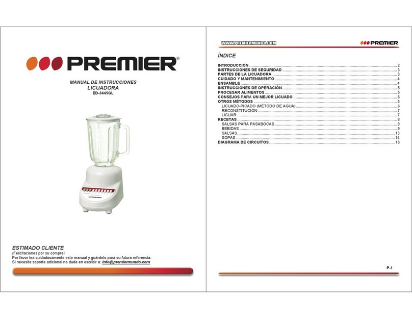 Premier ED-3445GL instruction manual