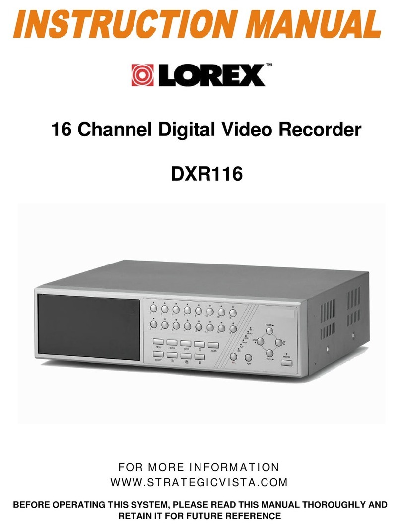 Lorex DXR116 User manual