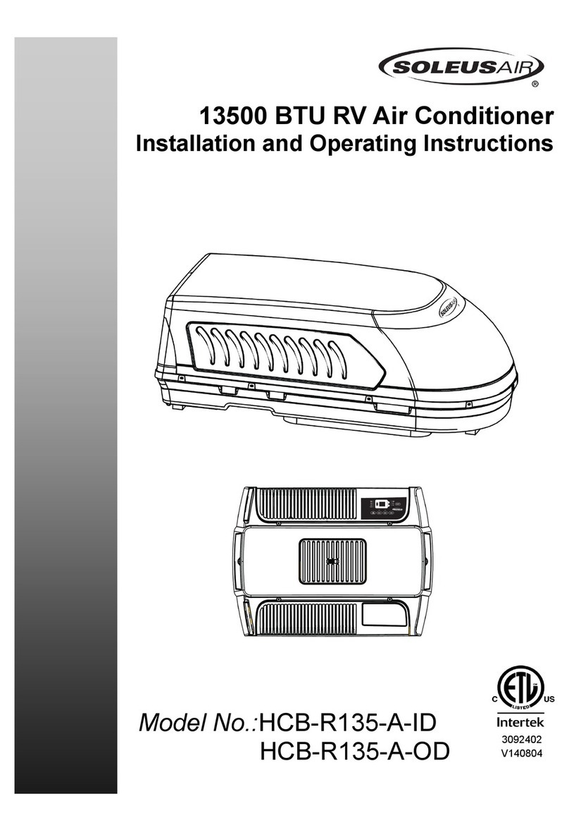 Soleus Air HCB-R135-A-ID User manual
